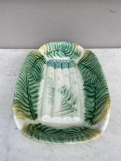 Majolica Asparagus Platter Salins With Ferns, Circa 1880 -Lenox Shop majolica asparagus platter salins with ferns circa 1880 3705