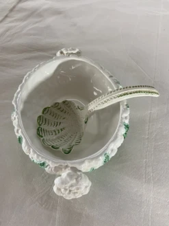 Majolica Cauliflower Tureen And Ladle -Lenox Shop majolica cauliflower tureen and ladle 6978