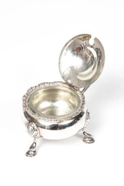 Mappin & Webb Sterling Silver Footed Mustard Pot With Glass Liner, Circa 1929 -Lenox Shop mappin and webb sterling silver footed mustard pot with glass liner circa 1929 4254