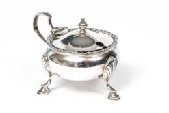 Mappin & Webb Sterling Silver Footed Mustard Pot With Glass Liner, Circa 1929 -Lenox Shop mappin and webb sterling silver footed mustard pot with glass liner circa 1929 4682