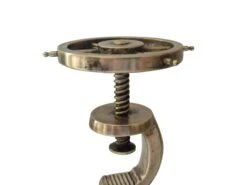 Mid 20th Century Brass Ships Wheel Nutcracker -Lenox Shop mid 20th century brass ships wheel nutcracker 3318