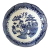 Mid 20th Century Extra Large Blue And White Willow Ware Bowl With Scalloped Edge -Lenox Shop mid 20th century extra large blue and white willow ware bowl with scalloped edge 3919