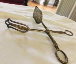 Mid 20th Century Silver-Plate Dessert Tongs -Lenox Shop mid 20th century silver plate dessert tongs 6055