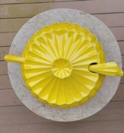 Mid Century California Pottery Vibrant Yellow Soup Tureen Set - 4 Pieces -Lenox Shop mid century california pottery vibrant yellow soup tureen set 4 pieces 0708