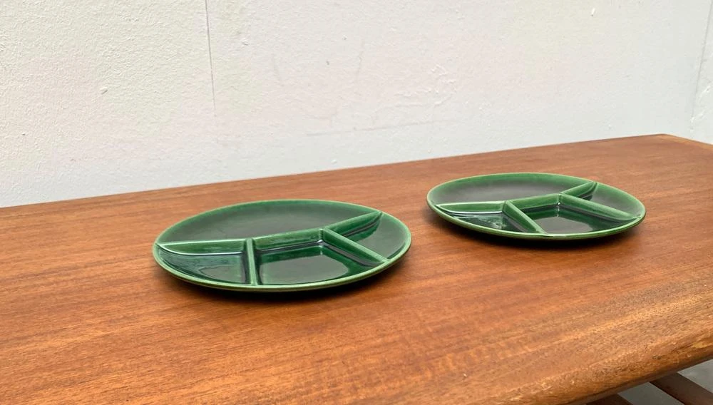 Mid-Century Ceramic Plates Or Bowls From Steuler, West Germany, 1960s, Set Of 2 4 Mid-Century Ceramic Plates Or Bowls From Steuler, West Germany, 1960s, Set Of 2 - Image 2