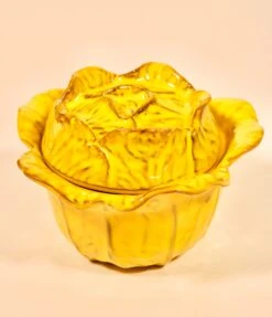 Mid Century Italian Yellow Cauliflower Ceramic Tureen 21 Mid Century Italian Yellow Cauliflower Ceramic Tureen -Lenox Shop mid century italian yellow cauliflower ceramic tureen 2447