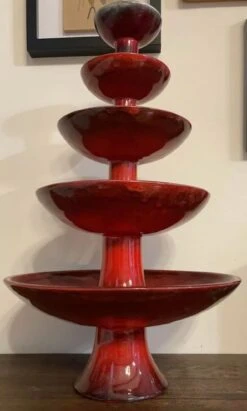 Mid-Century Modern Brayton Laguna Tiered Compote Set -Lenox Shop mid century modern brayton laguna tiered compote set 9739