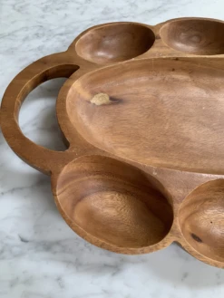 Mid Century Wood Serving Tray Platter -Lenox Shop mid century wood serving tray platter 4889