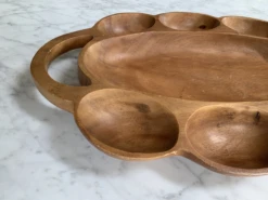 Mid Century Wood Serving Tray Platter -Lenox Shop mid century wood serving tray platter 5361