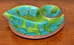 Royal Haeger Brown Green Turquoise Glazed Pottery Dish Mid-Century Modern, Usa -Lenox Shop royal haeger brown green turquoise glazed pottery dish mid century modern usa 3721