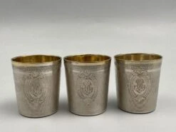 Silver Liquor Cups, Set Of 6 -Lenox Shop silver liquor cups set of 6 7000
