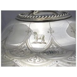 Silver Plate Tureen Armorial Crest -Lenox Shop silver plate tureen armorial crest 5208