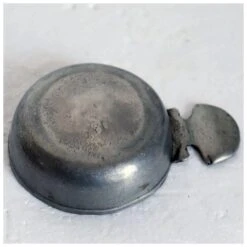 Small Vintage French Pewter Armorial Wine Tasting Bowl (tastevin) -Lenox Shop small vintage french pewter armorial wine tasting bowl tastevin 4739