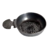 Small Vintage French Pewter Armorial Wine Tasting Bowl (tastevin) -Lenox Shop small vintage french pewter armorial wine tasting bowl tastevin 7194