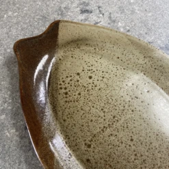 Speckle Glaze Studio Pottery Platter Signed -Lenox Shop speckle glaze studio pottery platter signed 0397