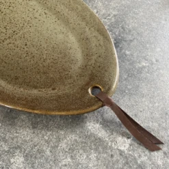 Speckle Glaze Studio Pottery Platter Signed -Lenox Shop speckle glaze studio pottery platter signed 2260