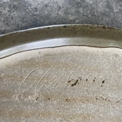 Speckle Glaze Studio Pottery Platter Signed -Lenox Shop speckle glaze studio pottery platter signed 8667
