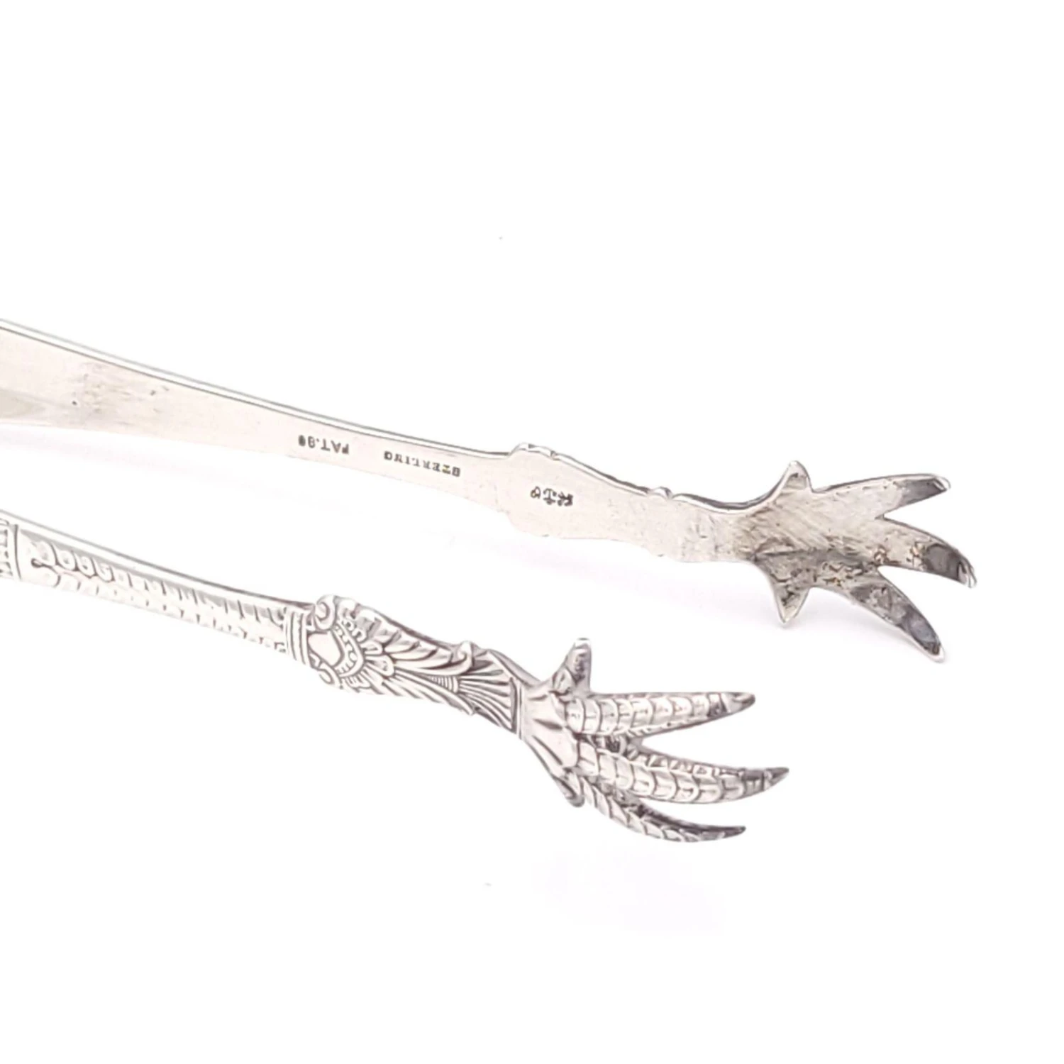 Sterling Pair Of Ice Tongs By Gorham, U.s.a. Circa 1880 5 Sterling Pair Of Ice Tongs By Gorham, U.s.a. Circa 1880 - Image 3
