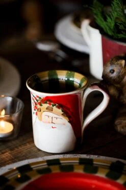 VIETRI Old St. Nick Assorted Mugs - Set Of 4 -Lenox Shop vietri old st nick assorted mugs set of 4 0489