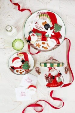 VIETRI Old St. Nick Biscotti Jar -Lenox Shop vietri old st nick biscotti jar 0690