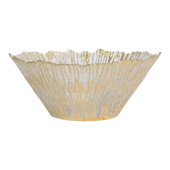 VIETRI Rufolo Glass Gold Large Deep Bowl