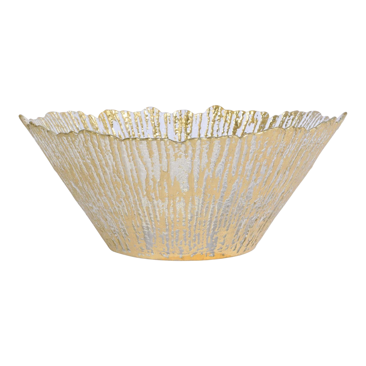 VIETRI Rufolo Glass Gold Large Deep Bowl 3 VIETRI Rufolo Glass Gold Large Deep Bowl