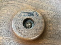 Vintage 1960s Round Swivel Walnut Wood Server -Lenox Shop vintage 1960s round swivel walnut wood server 8163