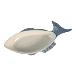 Vintage 2000 Secla Fish Shaped Serving Dish Portugal Pottery P.600
