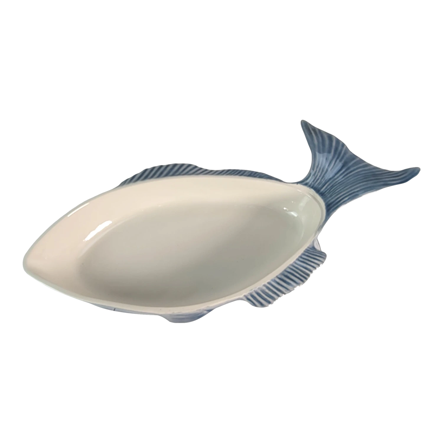 Vintage 2000 Secla Fish Shaped Serving Dish Portugal Pottery P.600 3 Vintage 2000 Secla Fish Shaped Serving Dish Portugal Pottery P.600