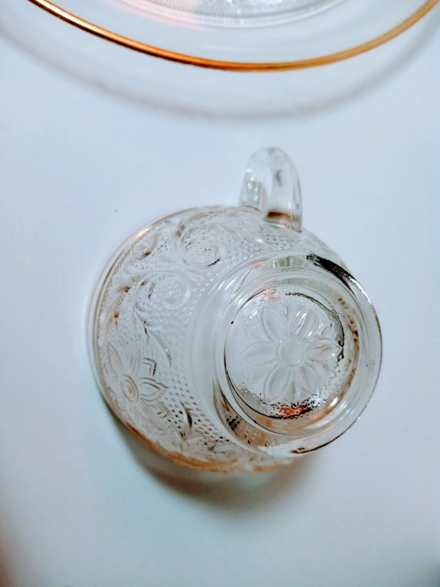 Vintage Anchor Hocking Eight Piece Set Sandwich Clear Snack Plates & Cups 6 Vintage Anchor Hocking Eight Piece Set Sandwich Clear Snack Plates & Cups - Image 4