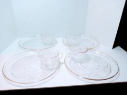 Vintage Anchor Hocking Eight Piece Set Sandwich Clear Snack Plates & Cups 15 Vintage Anchor Hocking Eight Piece Set Sandwich Clear Snack Plates & Cups -Lenox Shop vintage anchor hocking eight piece set sandwich clear snack plates and cups 6909