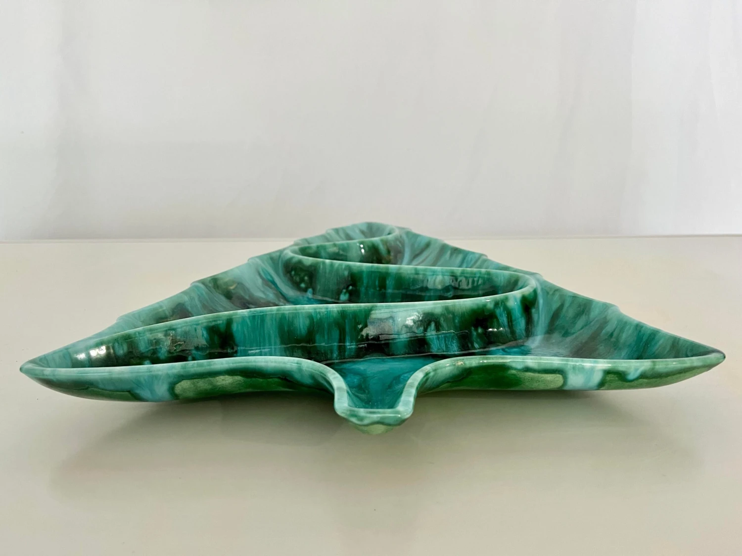 Vintage Atlantic Mold Green And Turquoise Christmas Tree Platter 7 Vintage Atlantic Mold Green And Turquoise Christmas Tree Platter - Image 5