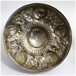 Vintage Bolivian Silverplate Coquera (Coco Box)/ Lidded Serving Tureen -Lenox Shop vintage bolivian silverplate coquera coco box lidded serving tureen 8049