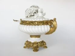 Vintage Capodimonte Style Italian Ceramic Soup Tureen With Ladle -Lenox Shop vintage capodimonte style italian ceramic soup tureen with ladle 1696