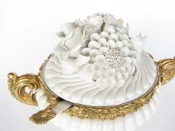 Vintage Capodimonte Style Italian Ceramic Soup Tureen With Ladle -Lenox Shop vintage capodimonte style italian ceramic soup tureen with ladle 2703