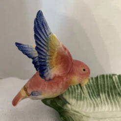 Vintage Ceramic Bird On Leaf Dish -Lenox Shop vintage ceramic bird on leaf dish 7470