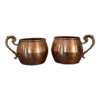 Vintage Copper Mugs With Brass Handles- Set Of 2 -Lenox Shop vintage copper mugs with brass handles set of 2 6126