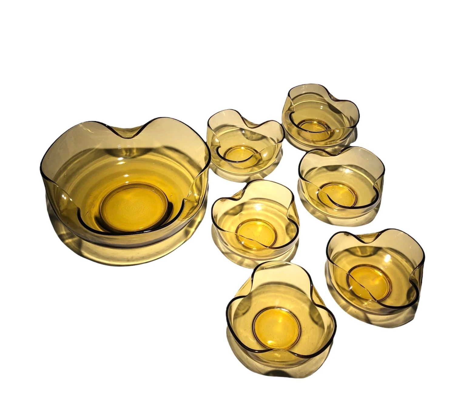 Vintage Cornflower Anchor Hocking Serving And Dessert Bowls, Set Of Seven 10 Vintage Cornflower Anchor Hocking Serving And Dessert Bowls, Set Of Seven - Image 8