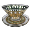 Vintage Culver Gold And Emerald Green Bowl And Platter - Set Of 2 2 Vintage Culver Gold And Emerald Green Bowl And Platter - Set Of 2 -Lenox Shop vintage culver gold and emerald green bowl and platter set of 2 1600