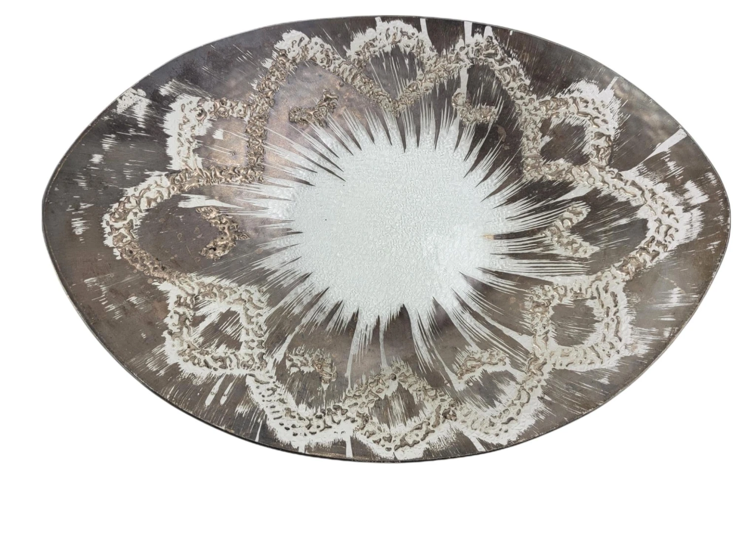 Vintage Dorothy Thorpe Mid Century Modern Atomic Large Oval Platter/Bowl 6 Vintage Dorothy Thorpe Mid Century Modern Atomic Large Oval Platter/Bowl - Image 4