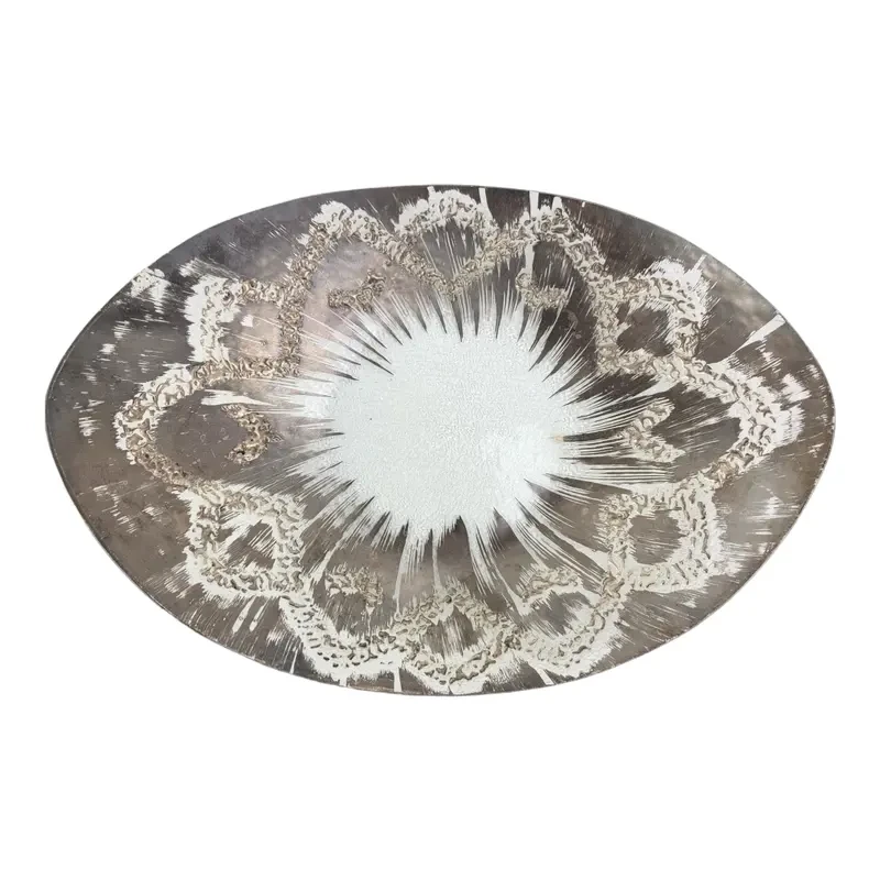 Vintage Dorothy Thorpe Mid Century Modern Atomic Large Oval Platter/Bowl 8 Vintage Dorothy Thorpe Mid Century Modern Atomic Large Oval Platter/Bowl - Image 6