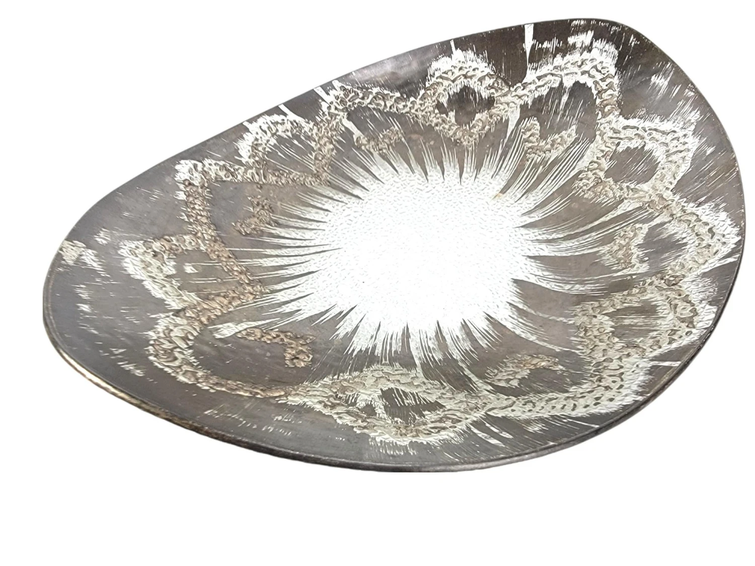 Vintage Dorothy Thorpe Mid Century Modern Atomic Large Oval Platter/Bowl 7 Vintage Dorothy Thorpe Mid Century Modern Atomic Large Oval Platter/Bowl - Image 5