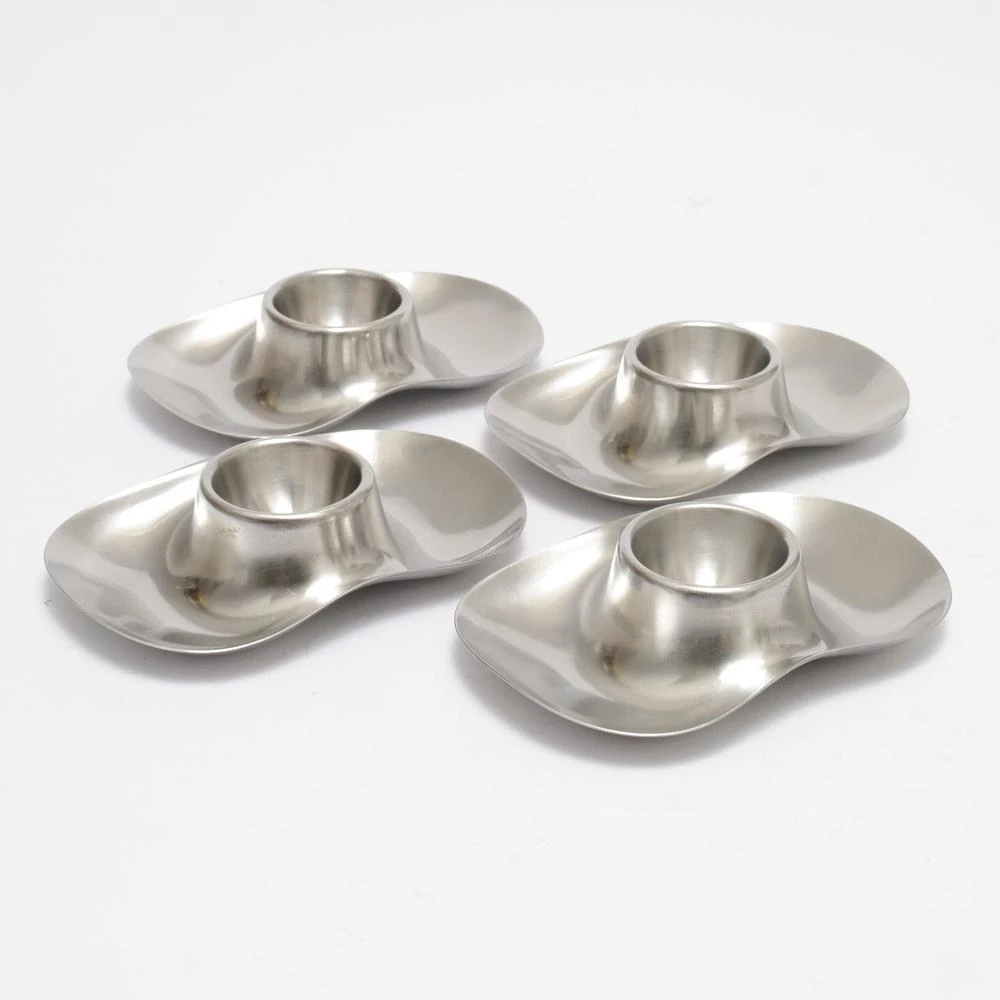 Vintage Egg Cups In Stainless Steel By Wilhelm Wagenfeld For WMF, 1960s, Set Of 4 9 Vintage Egg Cups In Stainless Steel By Wilhelm Wagenfeld For WMF, 1960s, Set Of 4 - Image 7