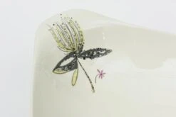 Vintage Eva Zeisel Hallcraft Ceramic Terdrop Bowl With Butterfly, Flower, And Leaf -Lenox Shop vintage eva zeisel hallcraft ceramic terdrop bowl with butterfly flower and leaf 8106