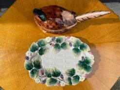 Vintage Fitz And Floyd Pheasant Soup Tureen And Serving Plate -Lenox Shop vintage fitz and floyd pheasant soup tureen and serving plate 5832