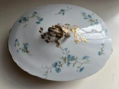 Vintage French Haviland Limoges Blue Floral Covered Serving Dish -Lenox Shop vintage french haviland limoges blue floral covered serving dish 0815