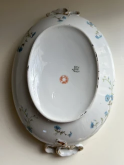 Vintage French Haviland Limoges Blue Floral Covered Serving Dish -Lenox Shop vintage french haviland limoges blue floral covered serving dish 3503