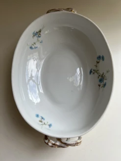 Vintage French Haviland Limoges Blue Floral Covered Serving Dish -Lenox Shop vintage french haviland limoges blue floral covered serving dish 9571