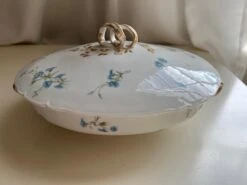 Vintage French Haviland Limoges Blue Floral Covered Serving Dish -Lenox Shop vintage french haviland limoges blue floral covered serving dish 9621