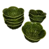 Vintage Green Cabbage Dessert Or Soup Bowls From Portugal - Set Of 6 -Lenox Shop vintage green cabbage dessert or soup bowls from portugal set of 6 6881